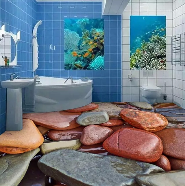 3D藝術(shù)地坪漆施工工藝效果展示！